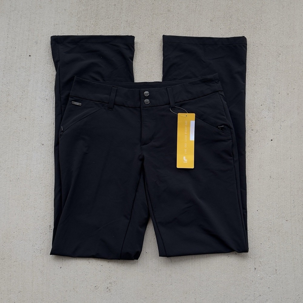 Lole Travel Pants Women's Size 6 Black Cargo Gorpcore 33" Inseam